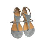 Splendid  Light Blue Suede T-Strap Sandals – Size 6.5 Photo 1