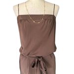 BCBGMAXAZRIA BCBGMAX Brown Silk Slip Dress with Belt Photo 8