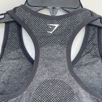 Gymshark Womens Sports Bra Activewear Size XS Crop Top Logo Workout Gray Stretch Photo 1