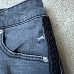 INC  black distressed denim shorts size 6 Photo 3