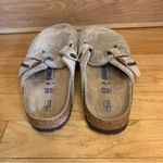Birkenstock  Boston Soft Footbed Clogs in Suede Taupe - Size 9 Photo 3