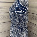 H&M Navy & White Floral Tulip Sleeve A-Line Dress Photo 3