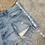 We The Free Free People  Jean Mini Short Distressed Cut Off Button Fly Size 30 Photo 13