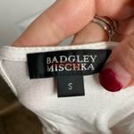 Badgley Mischka  Key Hole Back Lace Short sleeve Shirt Size Small Photo 5