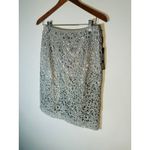 Tahari NWT  LUXE Silver shimmer Pencil Skirt  Size 4 Photo 2