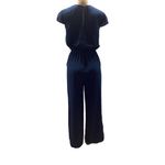 Bebop  Size Medium Elegant Navy Short Sleeve Cross Front Jumpsuit. Preloved Photo 5