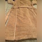 Free People Women’s Cuff It Faux Fur Teddy Long Coat Size L, Dusty Pink, NWT Photo 8