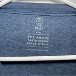 Mai We Care Womens Long Sleeve Surgery Chemo Shirt 3x Navy Dark Blue Snap Photo 1