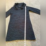 AB Studio  Cowl Neck Tunic Sweater Black Blue Size S NWT Cozy Classic Photo 2