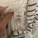 Tart  Sterling Sweater Jacket in blue and white with Peplum - size Small Photo 4