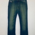 Diesel  Green Blue Denim Bootcut Jeans EUC Sz 28 Italian Vintage Y2K Photo 0