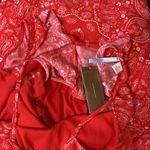 Francesca's Moonlight red handkerchief maxi dress sundress size small NWT Photo 9