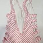 Tularosa Bettie One Piece in Pink & White Stripe Photo 6