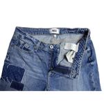 Paige Distressed Denim Jeans with Patchwork Detailing Size 27 Photo 3