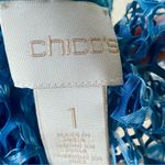 Chico's  Lilly Lace Vest Indigo Blue size 8 Photo 13