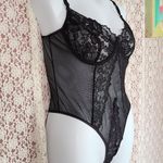 Nasty Gal NWT  Black Mesh Lace thong lingerie bodysuit 

size 18 Photo 1