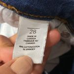 BP Dark Wash Raw Hem Straight Leg Ankle Jeans Size 28 Photo 4