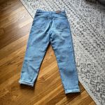 Madewell The Mom Jean 26 light-medium denim with distressing Photo 1