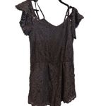 Xhilaration  Black Lace Romper Summer Festival Party Outfit L Photo 1