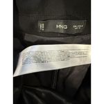 MNG Blazer Dress Women 8 Back Zip V Neck Lapel Faux Wrap Workwear Career Wedding Black Photo 2