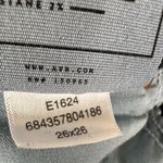 AYR  Jeans Womens 26 x 26 The Riser Skinny Raw Hem Dark Wash Blue Stretch Photo 7