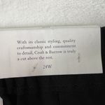 Croft & Barrow  Plus 24W High Rise Straight Leg Pants Black Heavy Ponte Knit NEW Photo 7