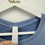 Aerie Offline Blue Ribbed Cropped Athletic Top Tee Size Medium Photo 3