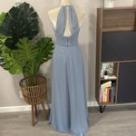 Azazie  emerald bridesmaid dress in dusty blue Photo 1