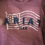 Ariat Womens real hoodie Maroon western country comfy causal size medium USA Photo 4