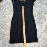 Monique Lhuillier  **NEW** Black Beaded Cocktail Dress, 3/4 Sleeves, Size 6 Photo 9