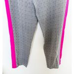 Jason Wu Womens Silk Pants Size 12 Gray Plaid Pink Side Stripe Office Siren Luxe Photo 3