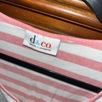 Denim & Co. pink and white striped short Photo 2
