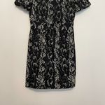 French Connection  Black White Diamond Geometric Snake Snakeskin ish Sheath Dress Photo 4