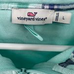 Vineyard Vines  pullover 1/4 zip L light blue plaid cotton preppy collared casual Photo 6