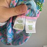 Lilly Pulitzer Pink Blue Fish Print V-Neck Short Sleeve Tee Womens S Coastal Photo 3