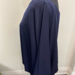 #130 JACKIE JON navy one shoulder cocktail dress Blue Size 12 Photo 5