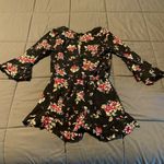 Ambiance Apparel Ambiance Bell Sleeve Floral Print Romper Photo 4