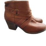 American Eagle  Brown Side Zip Ankle‎ Boot With Buckle Straps Women's Size 10 Photo 5