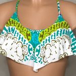 Nanette Lepore multicolored flutter bikini top. NWOT Photo 2