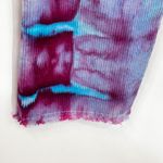 Loft Size 6 Corduroy Pants Handmade Tie Dye Cropped Raw Hem Purple Blue 108 Photo 12