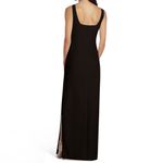 Aidan Mattox  Black Cut-Out Scoop Neck Maxi Evening Gown Sz 4 NWT Photo 10