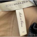 BCBG Max Azria Runway Women's XS Beige mini Length Dress Short Sleeve Photo 2