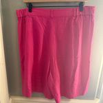 Saks 5th Avenue Saks Fifth Avenue Linen Pink Button Down Short Sleeve Blouse with Shorts Photo 6