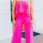 These Three Boutique These Three Hot Pink Jumpsuit  Photo 0