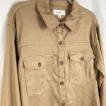 Level99 Evereve Womens L Tan Crop Linen Blend Utility Jacket Chore Work Ranch Size L Photo 2