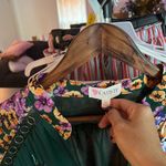 L'ATISTE  by AMI Plus Size 3X Floral Dress Green Long Sleeve V-Neck Photo 4