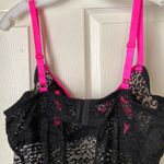 Exposed Black Pink Trim Lingerie Plus Size 1X/2X Photo 2