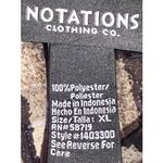 Notations  Women's‎ Black Gold Sparkle Long Sleeve Button Front Blouse Size XL Photo 2