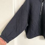 Old Navy NWT Womens Sweatshirt Navy Blue Quilted Pullover Zip Cropped Size XXL Photo 4