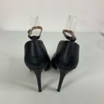 Truffle Collection  Black Ankle Strap Peep Toe Heels Size 38 Photo 3